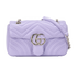 Small GG Marmont, &pound;850, Handbags, Purple, Leather, Front view